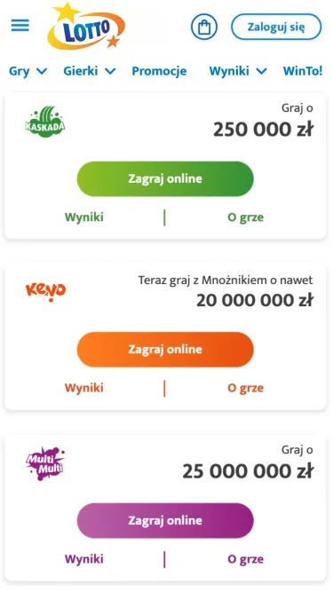 LOTTO Zdrapki Screenshot